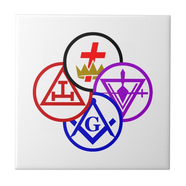 York Rite Pinwheel Tile (Front)