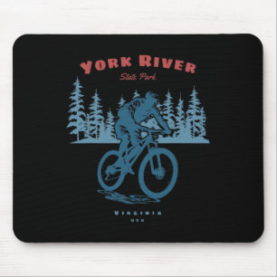York River State Park Mountain Bike Bicycle Biking Mouse Mat