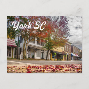 york south carolina postcard