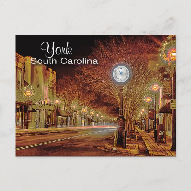 york south carolina postcard (Front)
