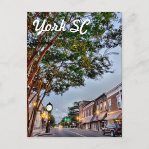 york south carolina postcard