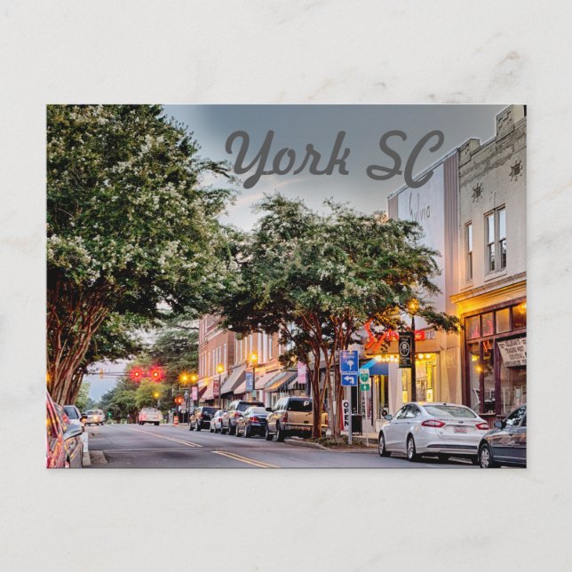 york south carolina postcard (Front)