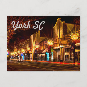 york south carolina postcard