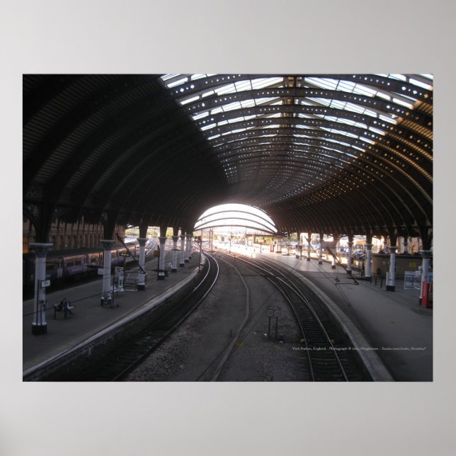 York Train Station, England - Poster (Front)