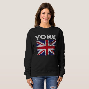 York UK Flag England Souvenir Sweatshirt