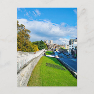 York Walls and Minster Postcard