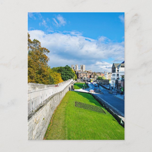 York Walls and Minster Postcard (Front)