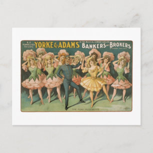 Yorke & Adams Bakers and Brokers The Pony Rosebuds Postcard