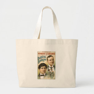 Yorke & Adams Bankers and Brokers Musical Comedy P Large Tote Bag
