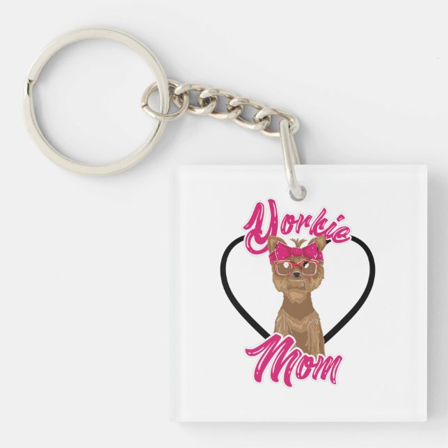 Yorki Mum Key Ring (Front)