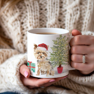 Yorkie 1st Christmas Personalised Coffee Mug