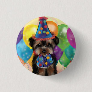YORKIE 3 CM ROUND BADGE