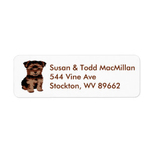 Yorkie address label