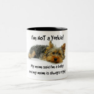 Yorkie Baby Mug Yorkshire Terrier Mum
