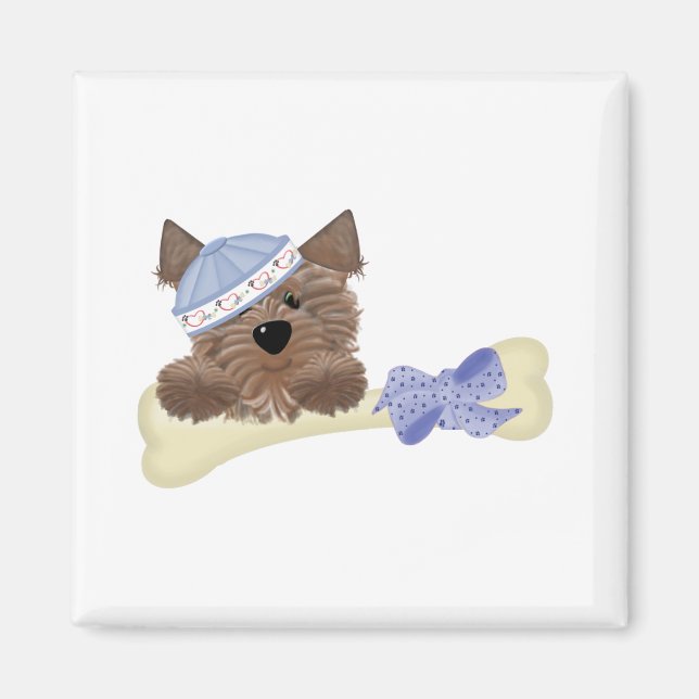 Yorkie BabyPuppy Magnet (Front)