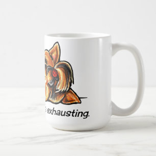 Yorkie Being Adorable Off-Leash Art™ Coffee Mug
