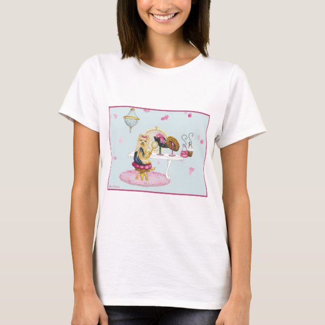 Yorkie Boudoir T-Shirt (Front)