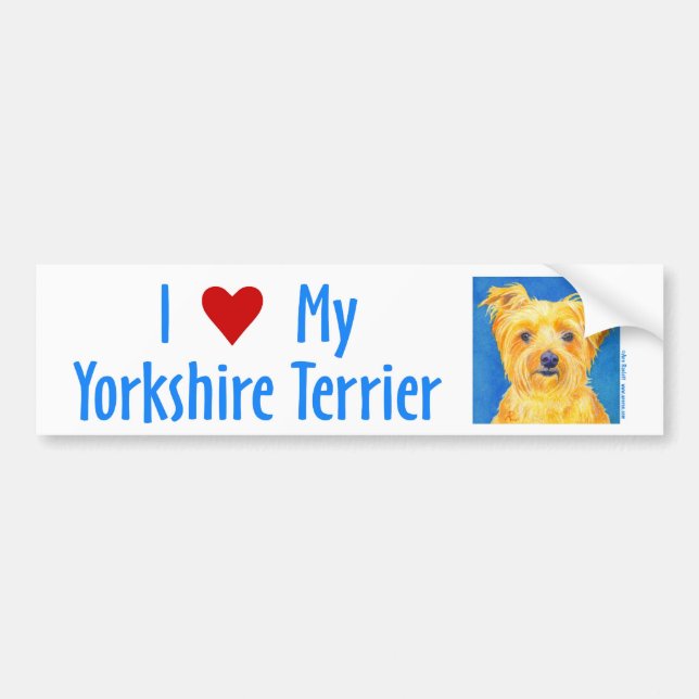 Yorkie Bumper Sticker - "Sammy" (Front)