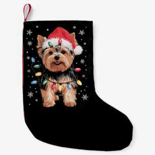 Yorkie Christmas Dog Long Xmas Gift Small Christmas Stocking