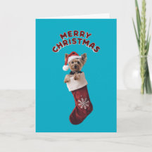 Yorkie Christmas Stocking