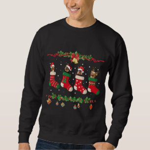 Yorkie Christmas Stocking Dog Lover Xmas Socks Sweatshirt