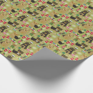 Yorkie Christmas wrapping paper