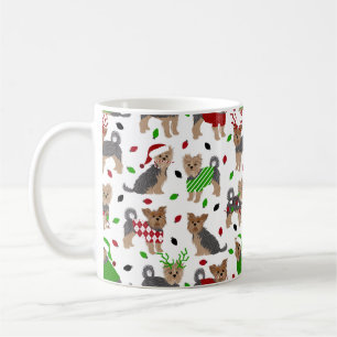 Yorkie Christmas Yorkshire Terrier Dog Coffee Mug