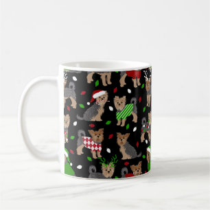 Yorkie Christmas Yorkshire Terrier Dog Coffee Mug