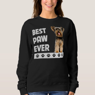 Yorkie Dad Fathers Day Yorkshire Terrier Best Paw Sweatshirt