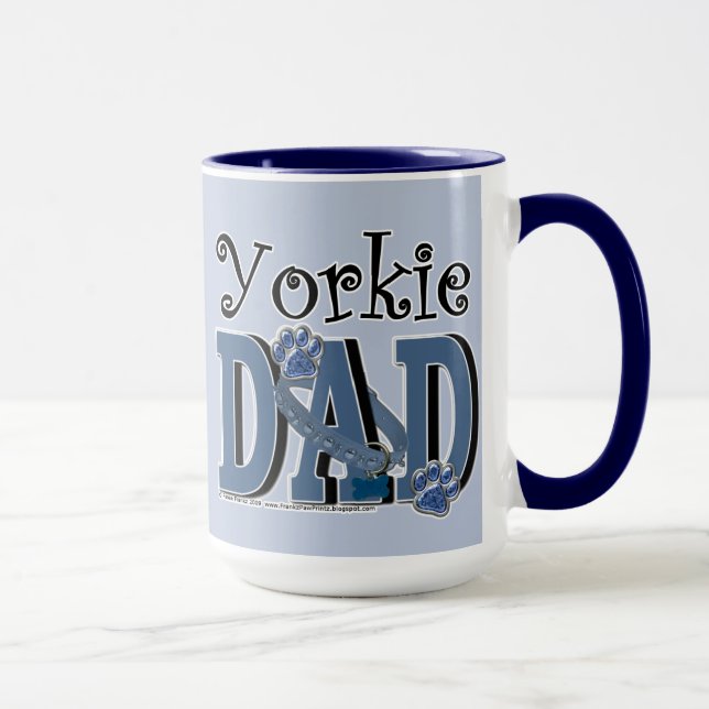 Yorkie DAD Mug (Right)
