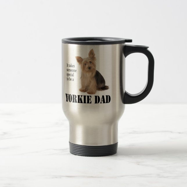 Yorkie Dad Travel Mug (Right)