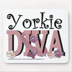 Yorkie DIVA Mouse Mat