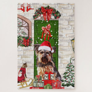 Yorkie Dog Christmas   Jigsaw Puzzle