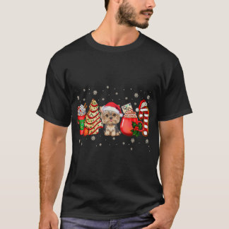 Yorkie Dog Christmas Pyjamas Coffee Latte Mugs T-Shirt