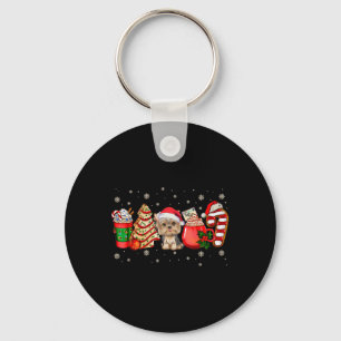 Yorkie Dog Christmas Pyjamas Coffee Latte Mugs Xma Key Ring