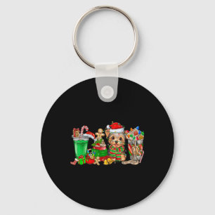 Yorkie Dog Christmas Pyjamas Coffee Latte Mugs Xma Key Ring