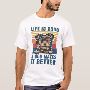 Yorkie Dog Gifts Funny Yorkie Dog Dad Mum Men Wome T-Shirt