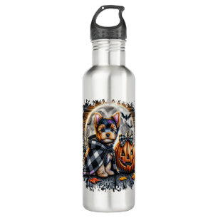 Yorkie Dog Halloween Square 710 Ml Water Bottle