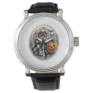 Yorkie Dog Halloween Watch