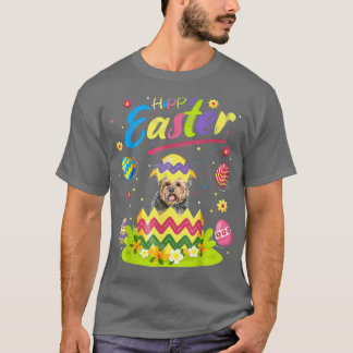 Yorkie Dog Lover Funny Easter Egg Yorkie Happy Eas T-Shirt