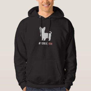 Yorkie Dog Mom Gift For Women Funny Yorkshire Terr Hoodie