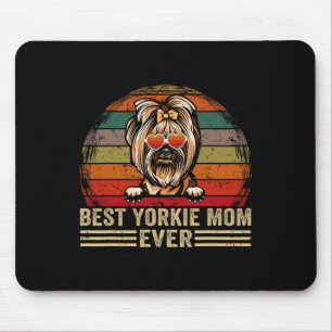 Yorkie Dog Mum Lover Fun Vintage Best Yorkie Mum E Mouse Mat