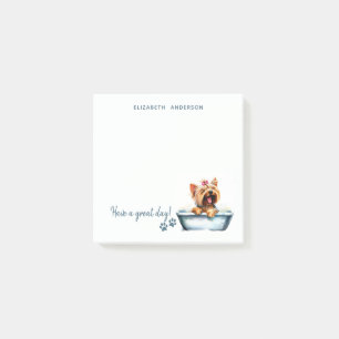 Yorkie Dog Personalised Post-it Notes