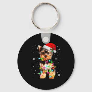 Yorkie Dogs Tree Christmas Sweater Xmas Pet Animal Key Ring