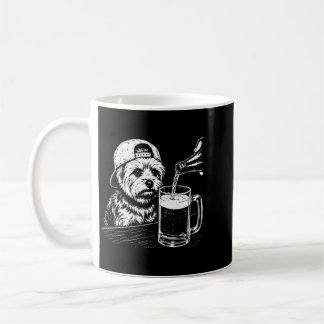 Yorkie Drinking Beer Funny Dog Meme Retro Coffee Mug