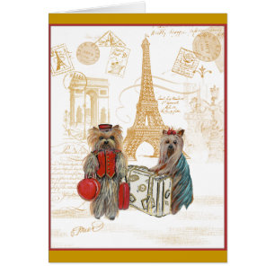 Yorkie Eiffel Tower Paris