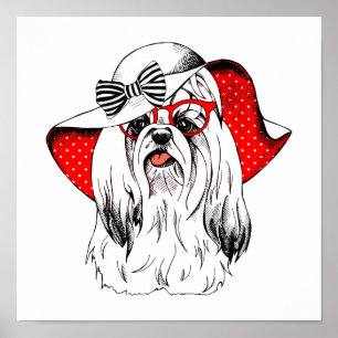 Yorkie Fashion Shoot Poster