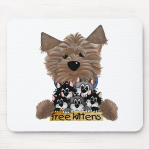 Yorkie free Kittens Mouse Mat