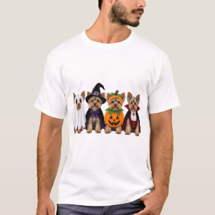 Yorkie Halloween Dogs Ghost Costume Pack T-Shirt