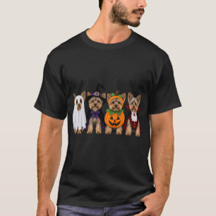Yorkie Halloween Dogs Ghost Costume Pack T-Shirt